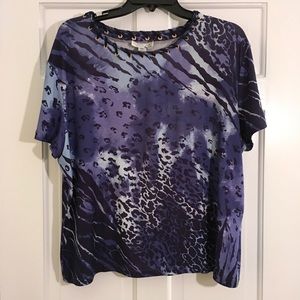 St. John Sport Animal Print T-shirt